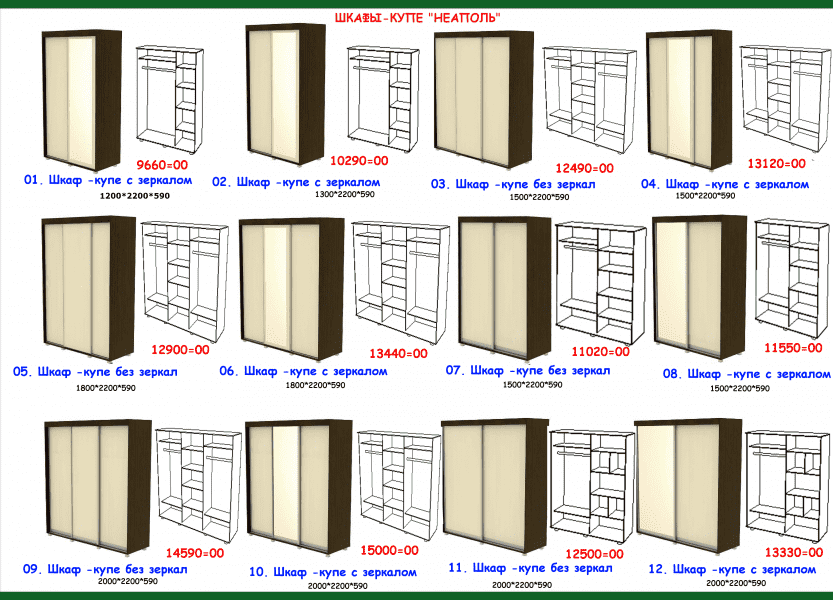 шкаф-купе неаполь в Казани