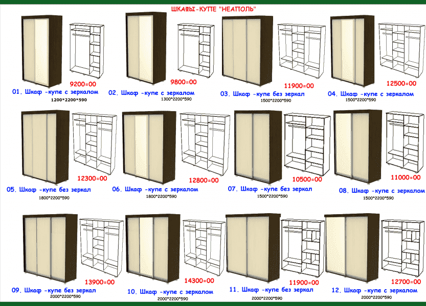 шкаф-купе неаполь в Казани