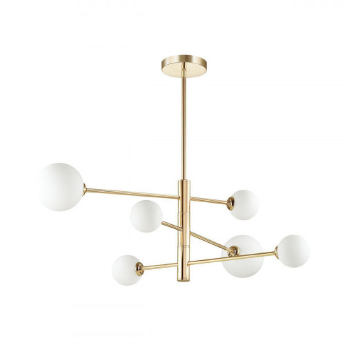подвесная люстра lumion estelle 4418/6c белая в Казани