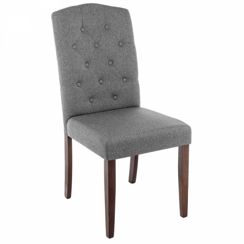 стул деревянный dark walnut / fabric grey в Казани