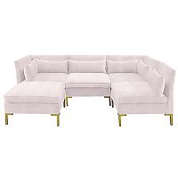 диван zara sectional угловой розовый в Казани