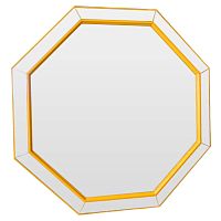 зеркало венецианское восьмиугольное желтое yellow octagon в Казани