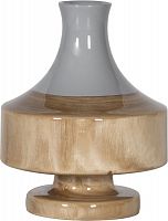 ваза настольная rustic chic vase grey wood в Казани