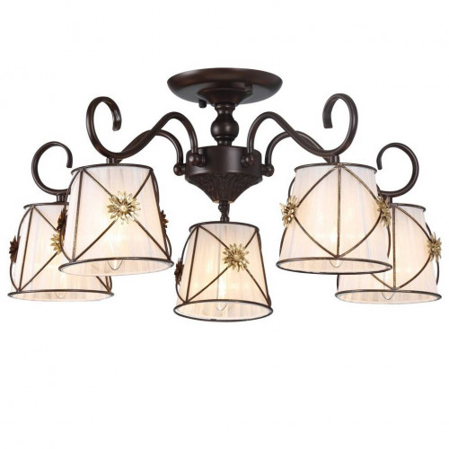 потолочная люстра arte lamp 72 a5495pl-5br в Казани