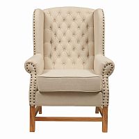 кресло мягкое с ушами french provincial armchair бежевое в Казани