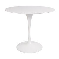 стол eero saarinen style tulip table mdf белый d90 глянцевый в Казани