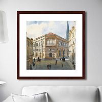 картина: view of the riga stock exchange, 1880г. в Казани