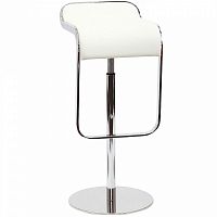 барный стул lem style piston stool белая кожа в Казани