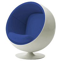 детское кресло eero ball chair бело-синее в Казани