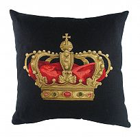 подушка с картинкой короны king crown black в Казани