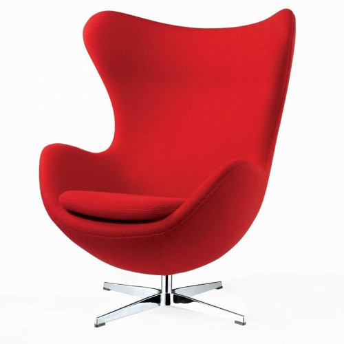 кресло egg chair кашемир красное в Казани