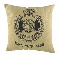 подушка с гербом королевского royal yacht club в Казани