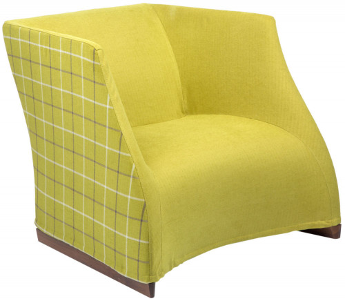 кресло vivienne armchair yellow checkerboard в Казани