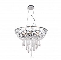 подвесная люстра crystal lux dorotea sp5 d450 chrome прозрачная в Казани