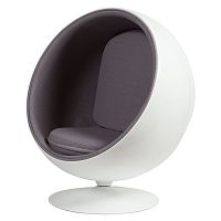 кресло eero ball chair серое в Казани