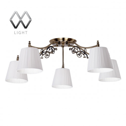 потолочная люстра mw-light моника 372011105 белая в Казани