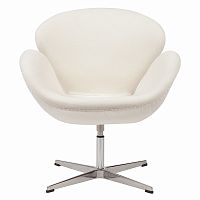 кресло swan chair кремовое в Казани