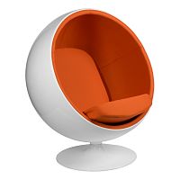 кресло eero aarnio style ball chair оранжевое в Казани