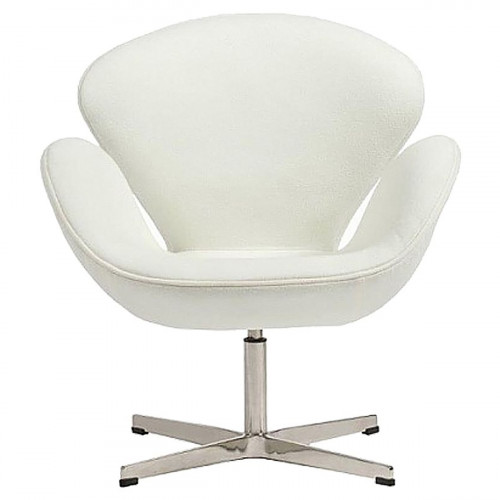 кресло swan chair кашемир белое в Казани