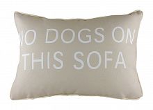 подушка с надписью no dogs on this sofa в Казани