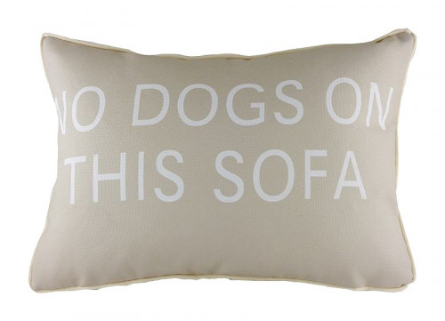 подушка с надписью no dogs on this sofa в Казани