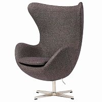 кресло egg chair серое в Казани