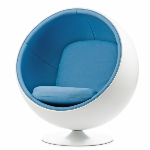 кресло ball chair бело-синее в Казани