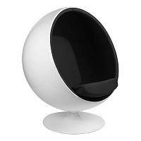 кресло eero aarnio style ball chair черное в Казани