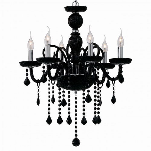 подвесная люстра ideal lux giudecca sp6 nero в Казани