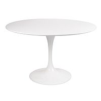 стол eero saarinen style tulip table mdf d110 глянцевый белый в Казани