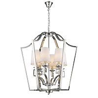 люстра presidential 6 от delight collection белая/никель в Казани