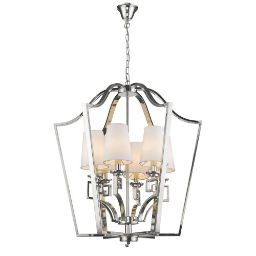 люстра presidential 6 от delight collection белая/никель в Казани