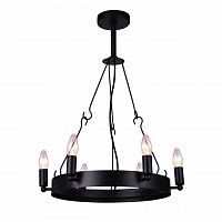 дизайнерская подвесная люстра arte lamp bastiglia a8811sp-6bk черная в Казани