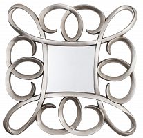 зеркало серебряное квадратное в фигурной раме silver swirl frame от rvastley в Казани