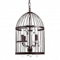 люстра vintage birdcage (51*34*54) коричневая в Казани