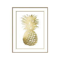 постер gold pineapple золотой в Казани