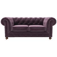 диван chesterfield lux двухместный прямой фиолетовый в Казани