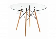 стол стеклянный nixon (eames style) натуральное дерево в Казани