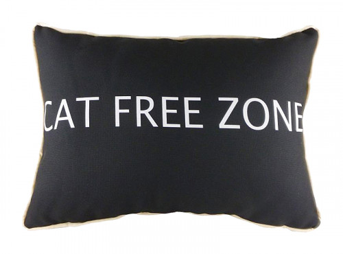 подушка с надписью cat free zone в Казани