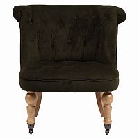 кресло amelie french country chair серо-коричневое в Казани