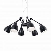 подвесная люстра ideal lux newton sp6 nero в Казани