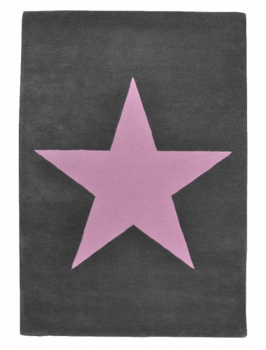 ковер wool star темно-серый-розовый в Казани