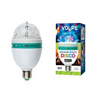 светодиодный светильник-проектор (09839) volpe disko uli-q301 03w/rgb/e27 white в Казани