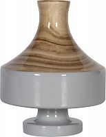 ваза настольная rustic chic vase wood grey в Казани