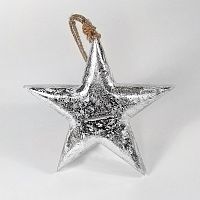 игрушка на елку звезда серебряная snow star, 15х15х2,5 см в Казани