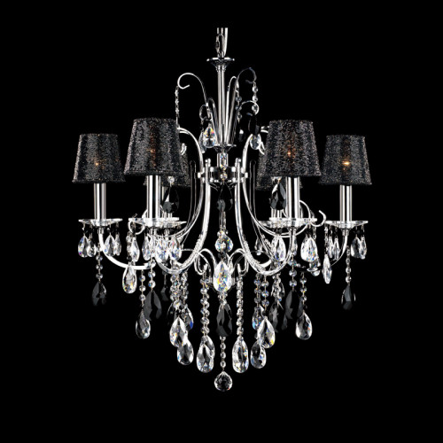 люстра md92721-6a от illuminati прозрачная/черная/ хром в Казани