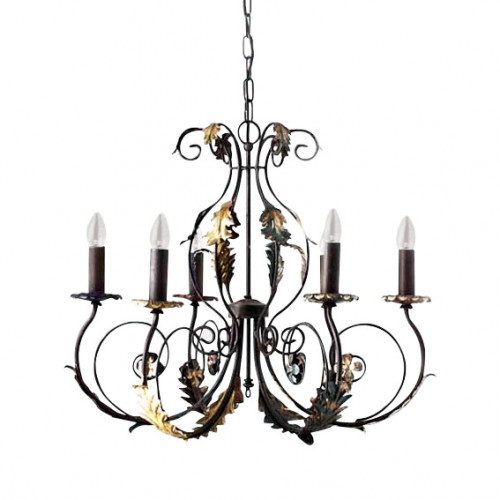 люстра 4962/6_v0580 от mm lampadari коричневая в Казани