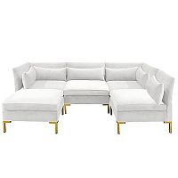 диван zara sectional угловой белый в Казани