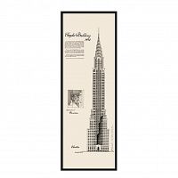 постер chrysler building черный в Казани