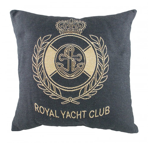 подушка с гербом королевского royal yacht club denim в Казани